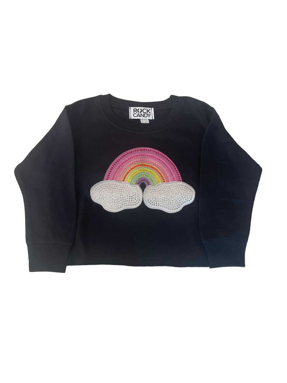 Black Sparkle Rainbow Sweatshirt