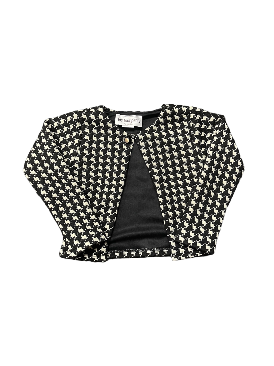 Black Hounds Tooth Cardigan