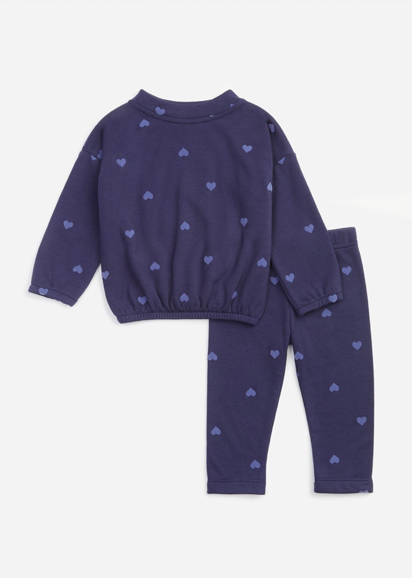 Splendid Felt Heart Sweatshirt Set