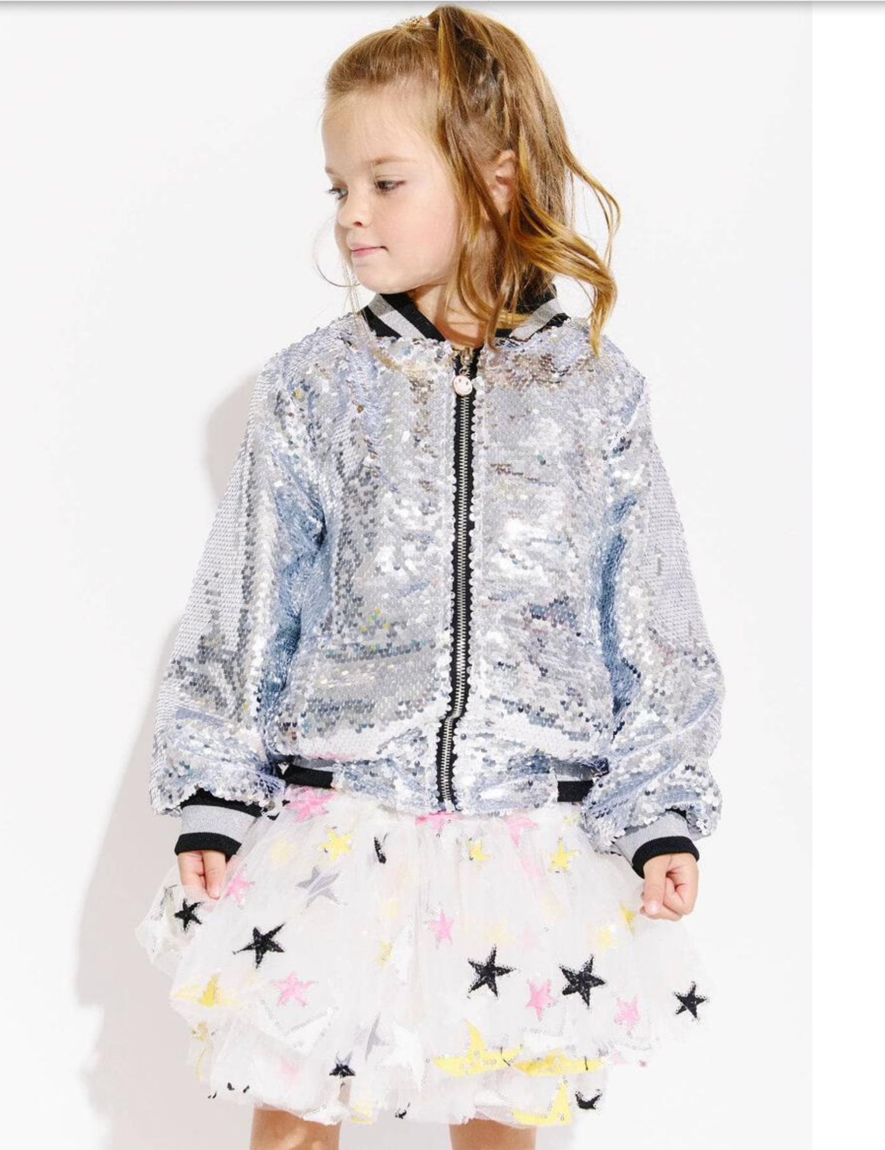 Pink Emoji Sequin Bomber Jacket