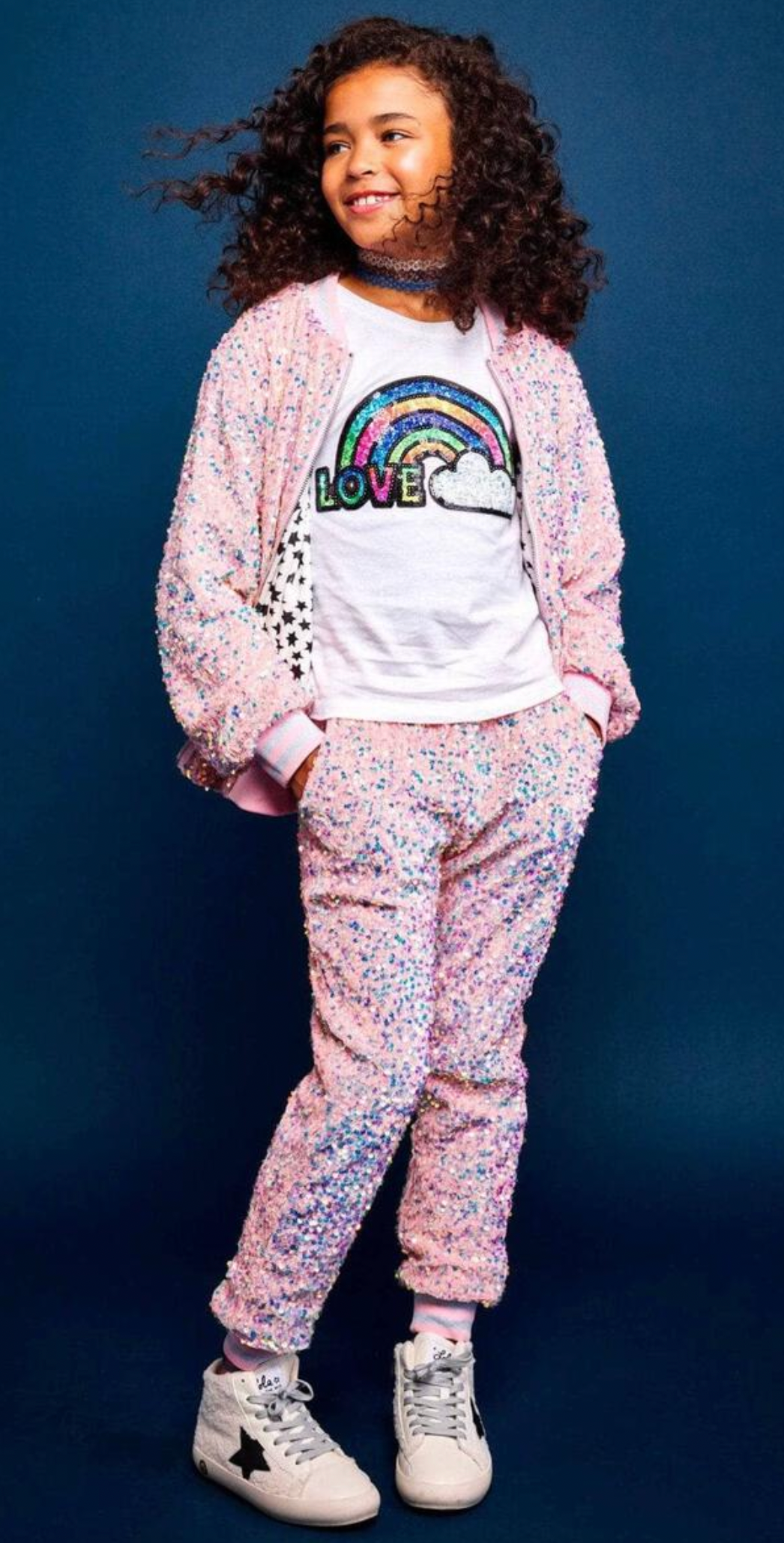 Cotton Candy Sequin Velour Set