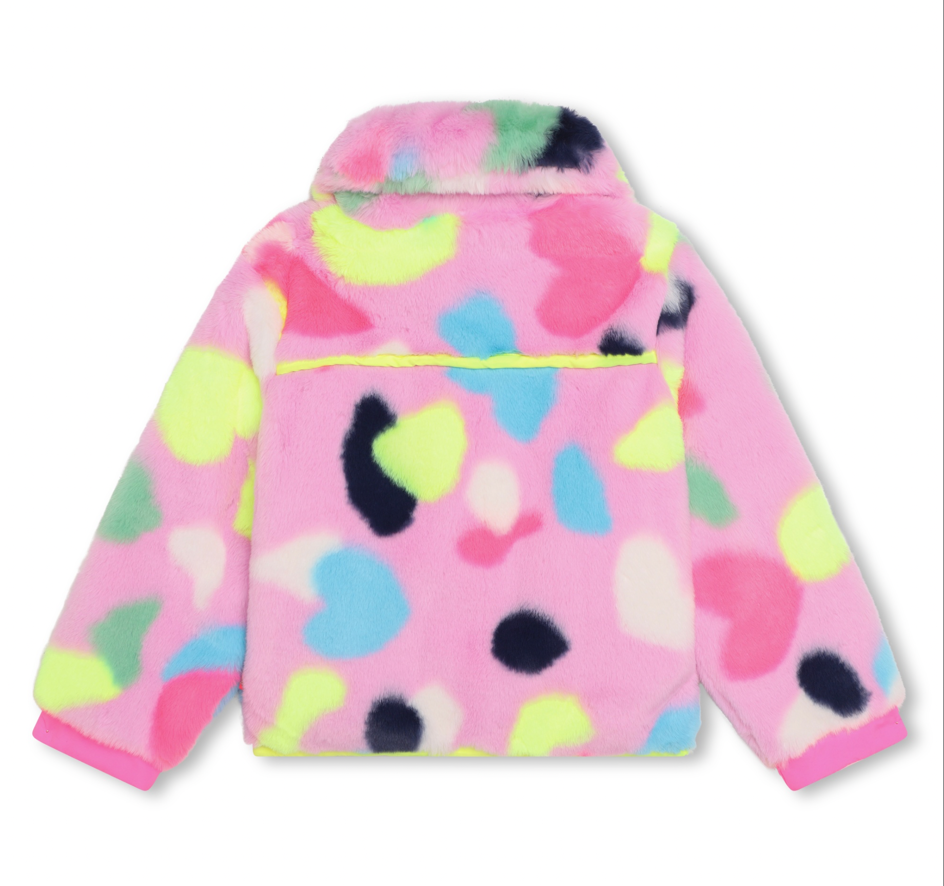 Faux Fur Multi Heart Coat