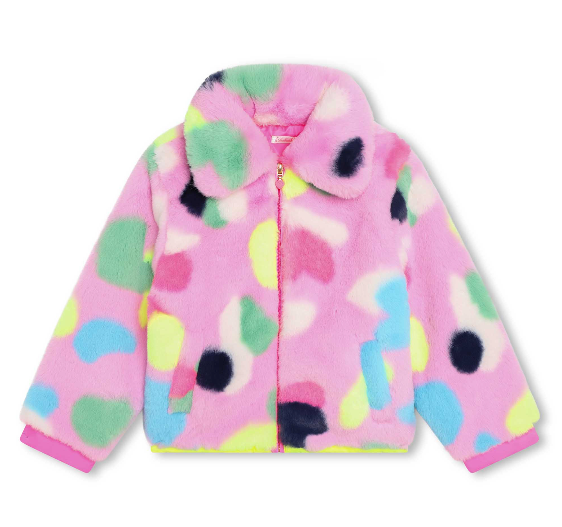 Faux Fur Multi Heart Coat