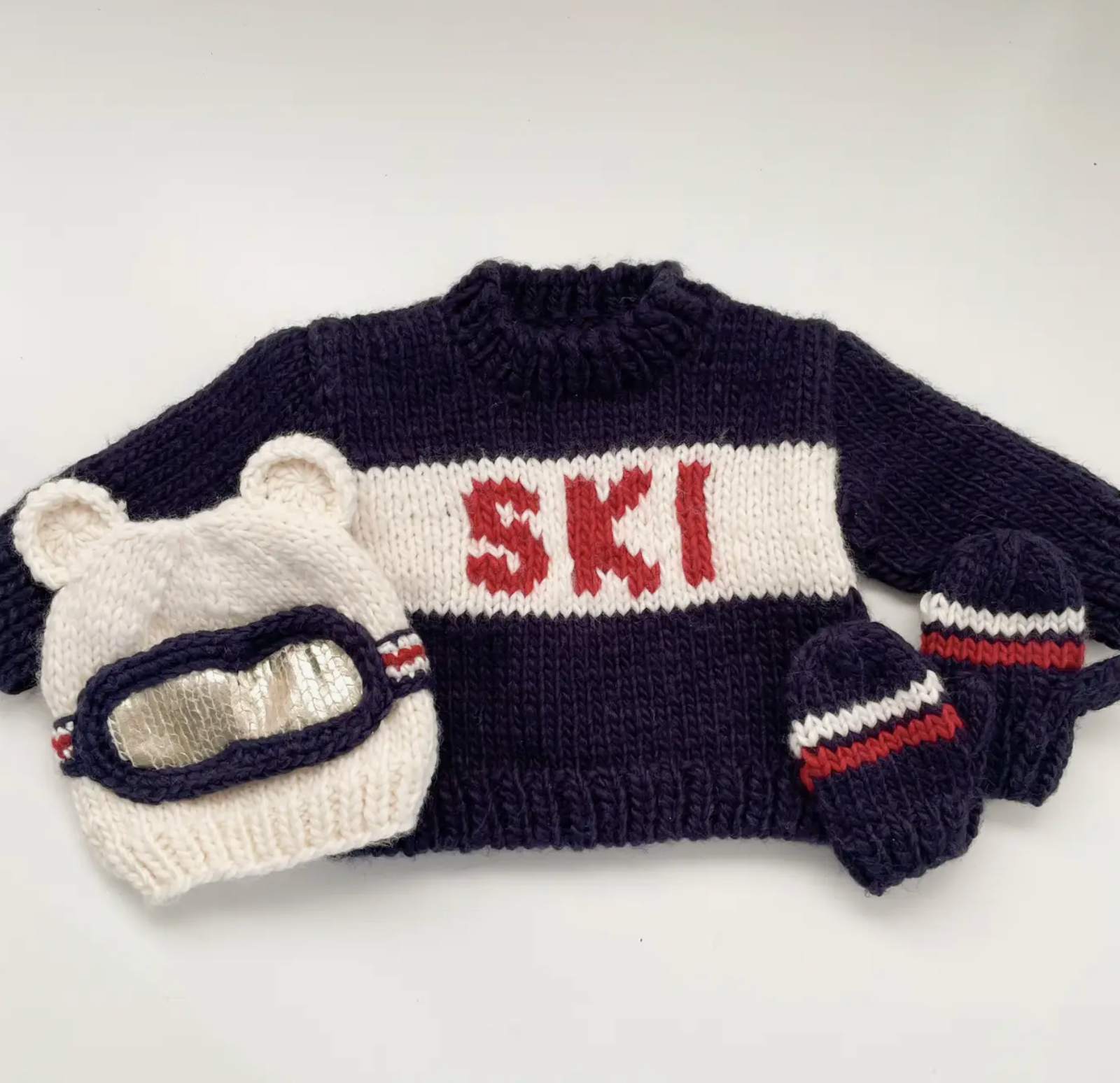 Bear Ski Goggles Hat