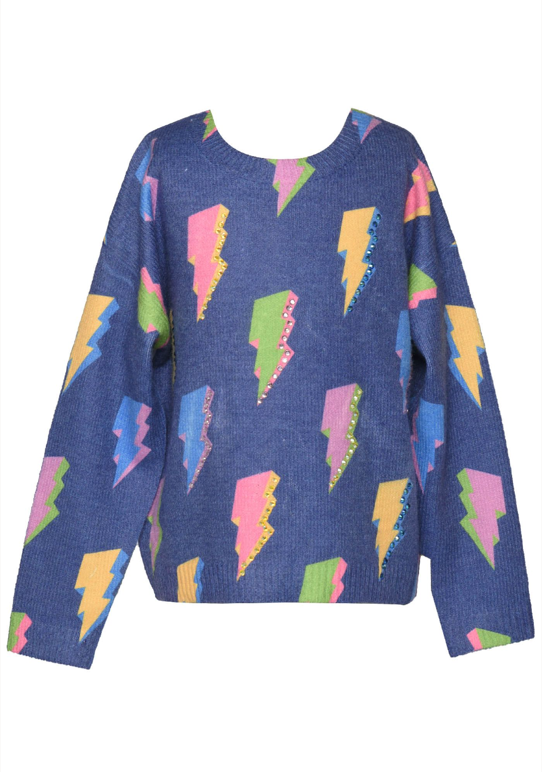 Multi Lightning Bolt Sweater