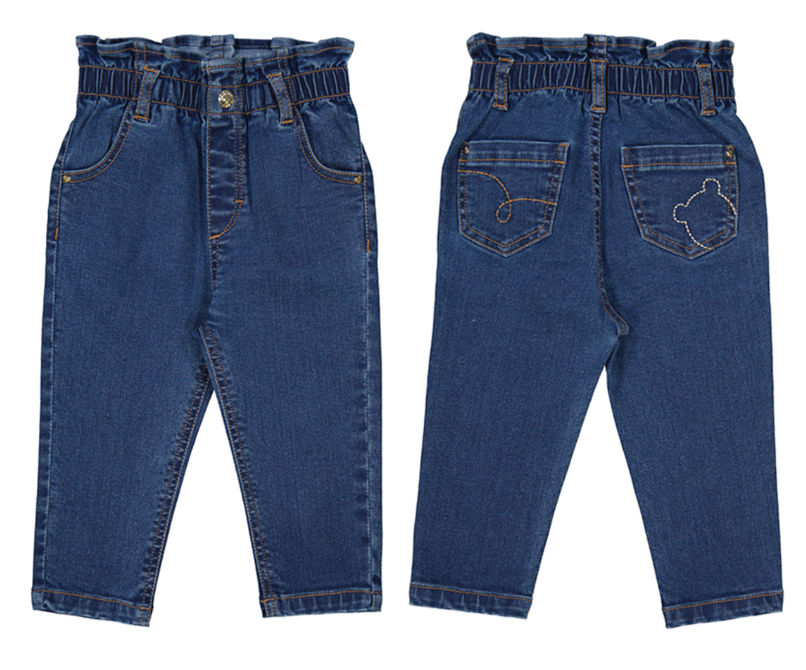 Paper Bag Medium Denim Trousers