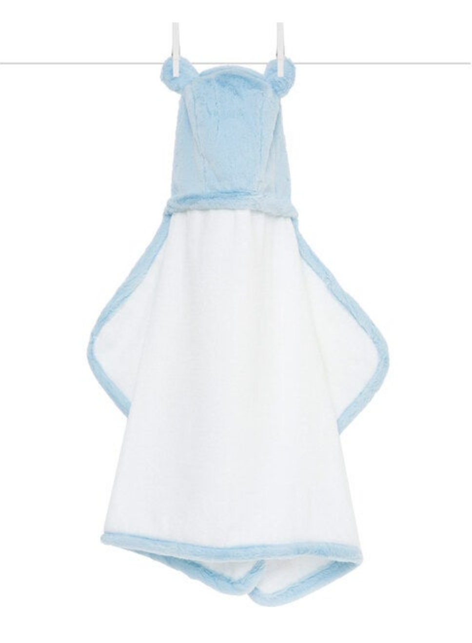 Little Giraffe Luxe Baby Towel Blue