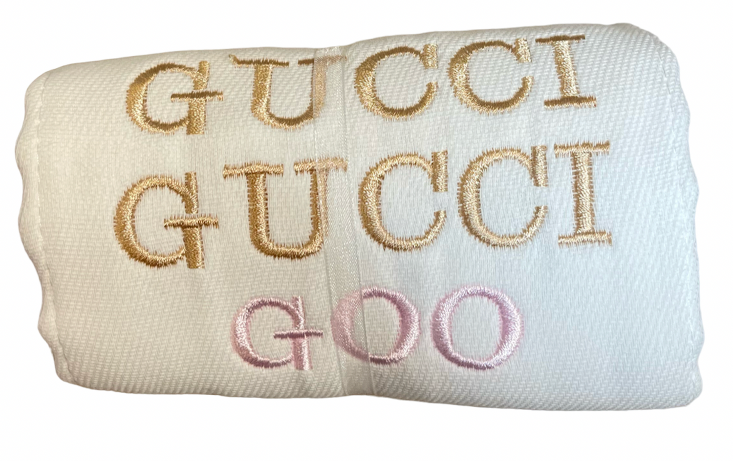 Pink Gucci Gucci Goo Burp Cloth