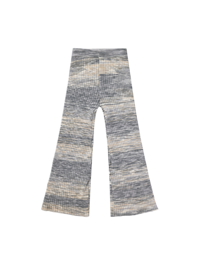 Square Neck Rib Tee Heathered Blue