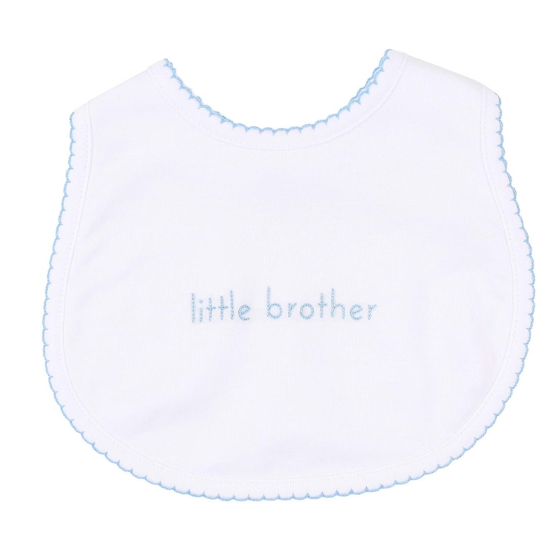 Brother Blue Embroidered Bib