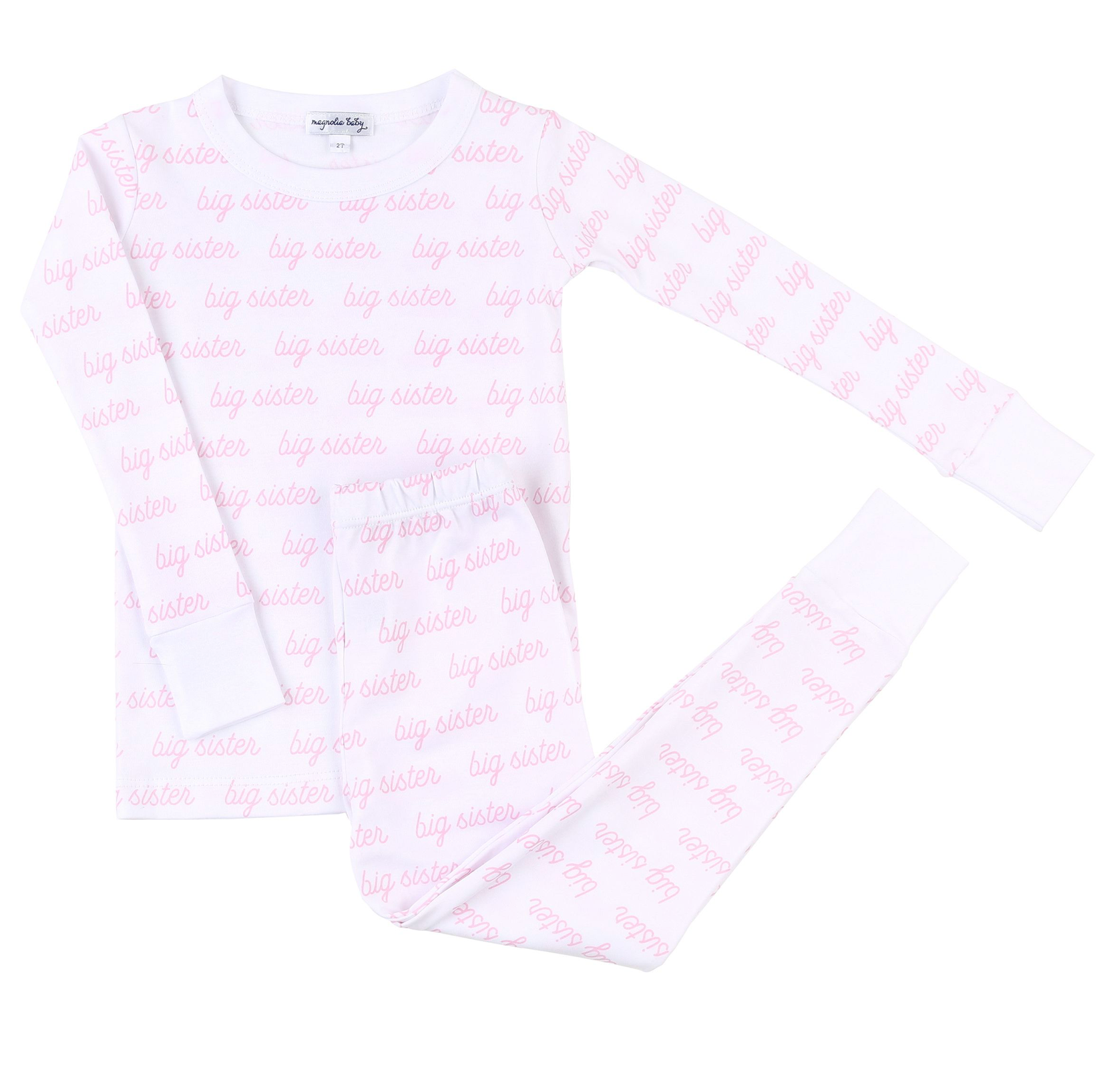 Sister Pink Printed Toddler Long Pajamas