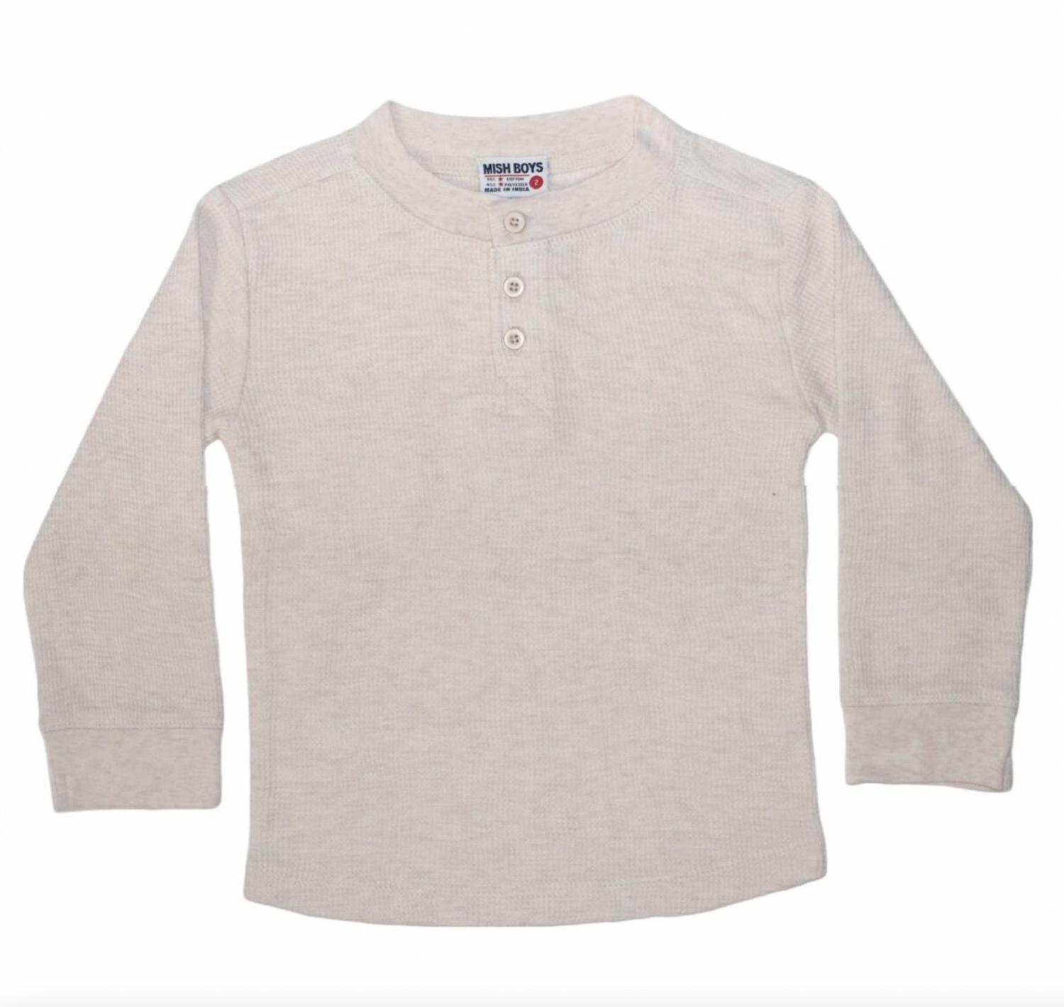Henley Thermal Oatmeal