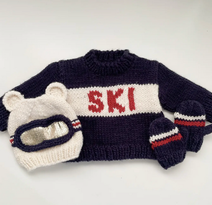 Bear Ski Goggles Hat