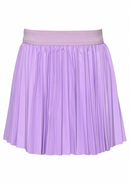 Lavender Leather Skirt