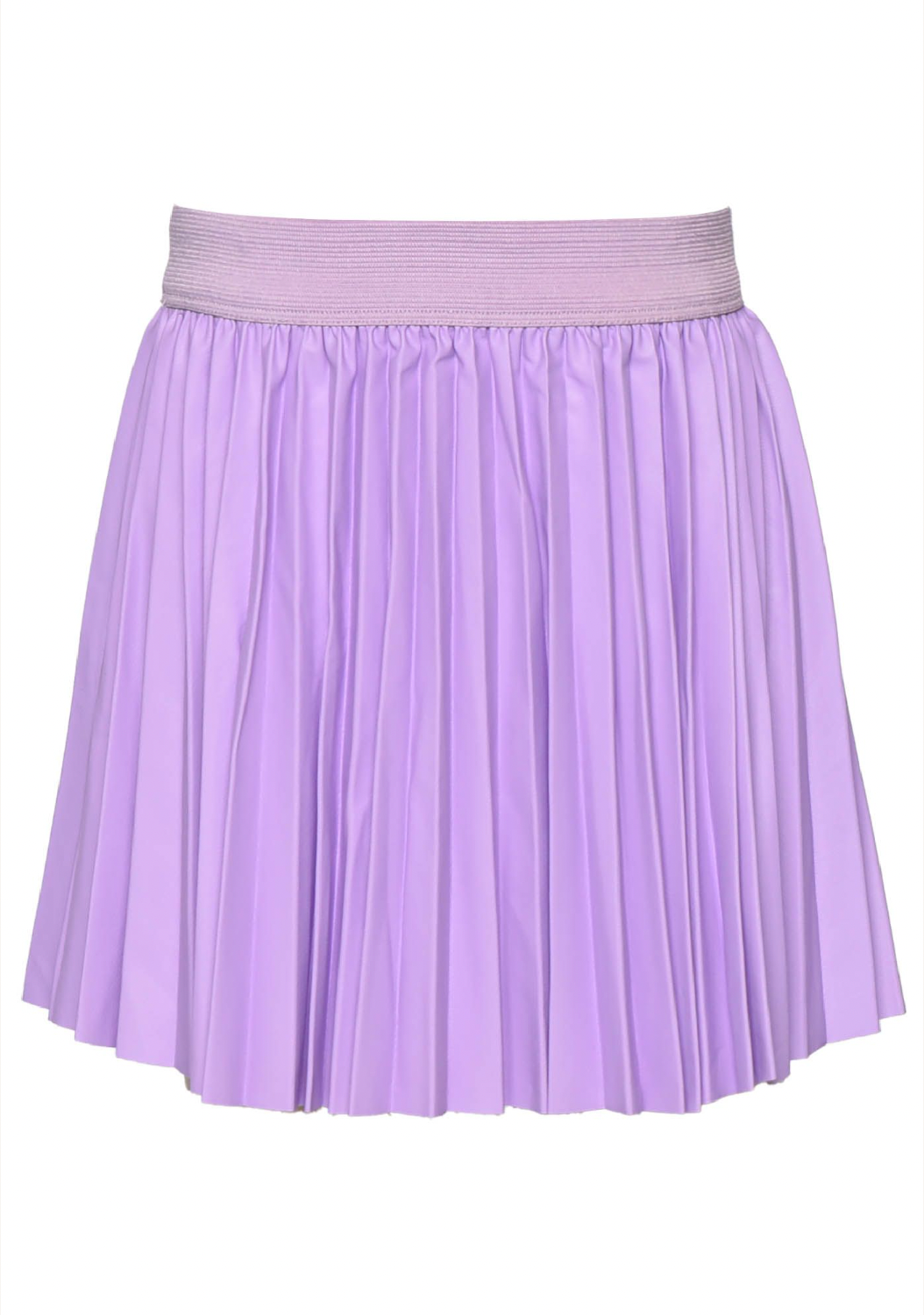 Lavender Leather Skirt