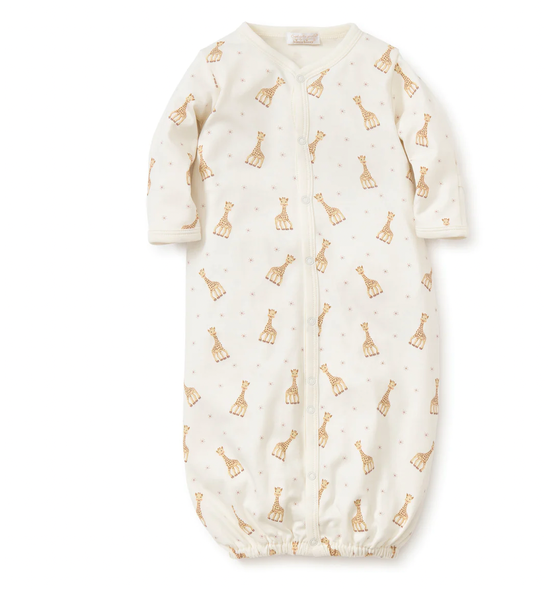 Sophie La Girafe Print Converter Gown Cream