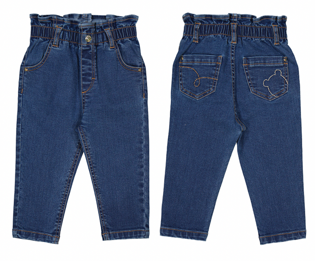 Paper Bag Medium Denim Trousers