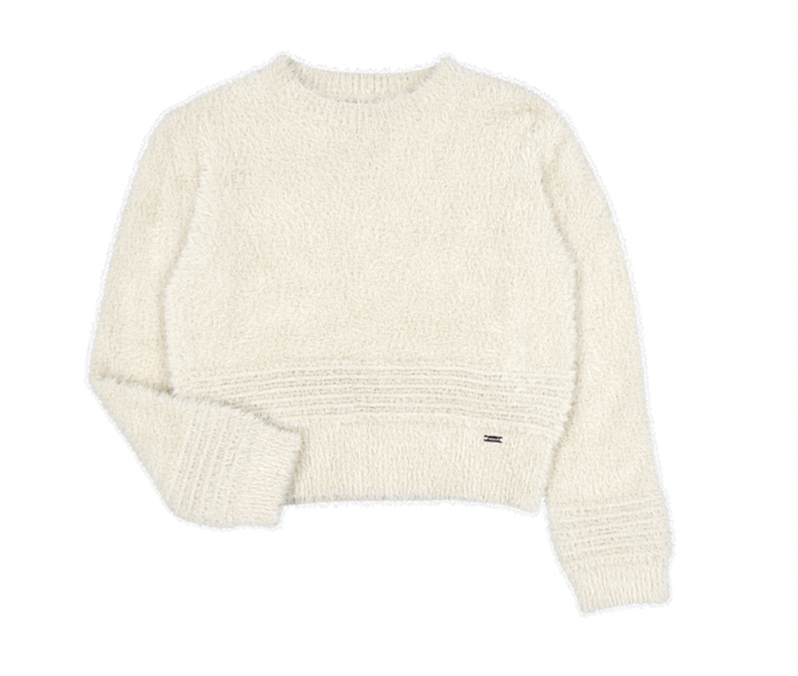 Fuzzy Chickpea Sweater
