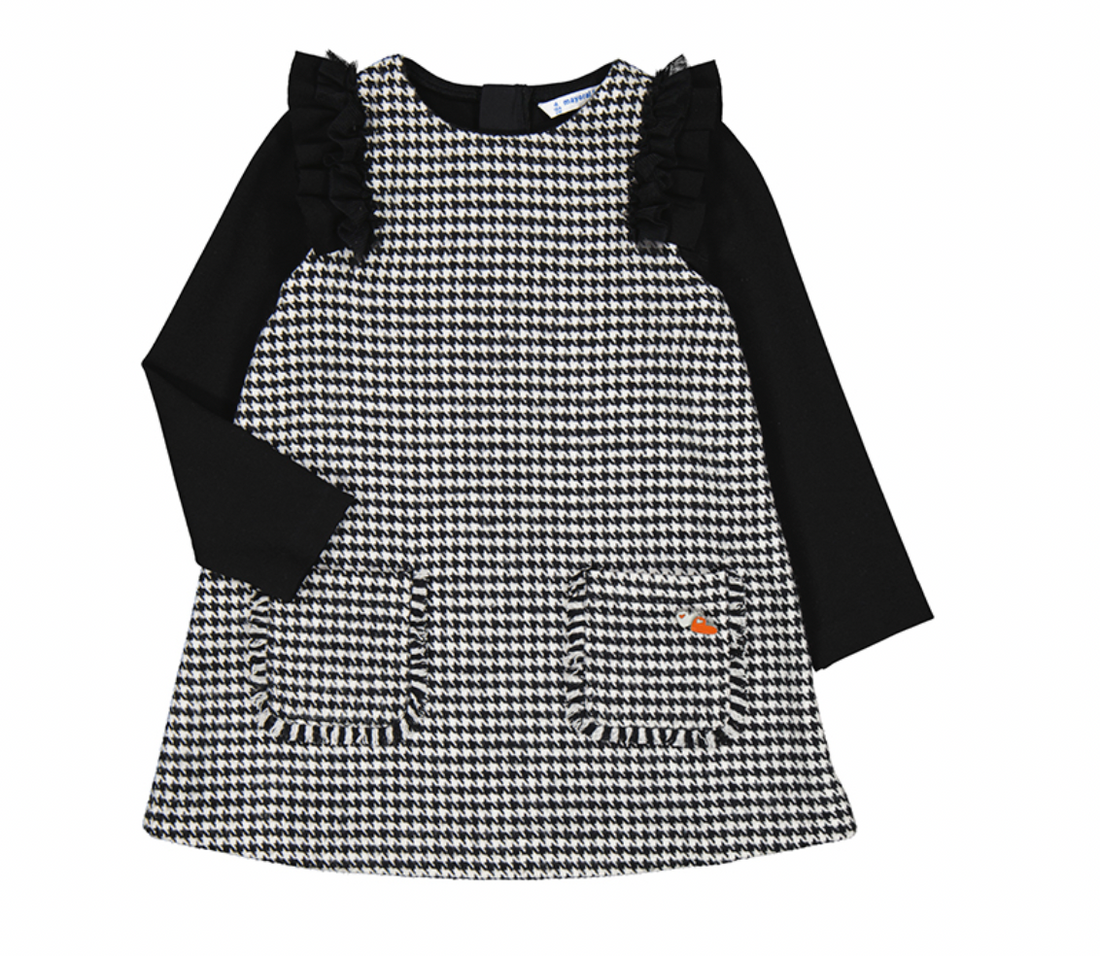 Black Dress With Flutter Sleeve