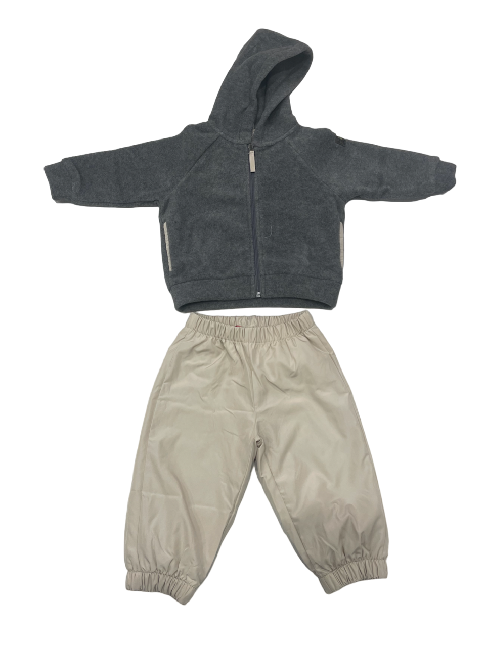 Grey/ Cream Boys Sweater Pant Set